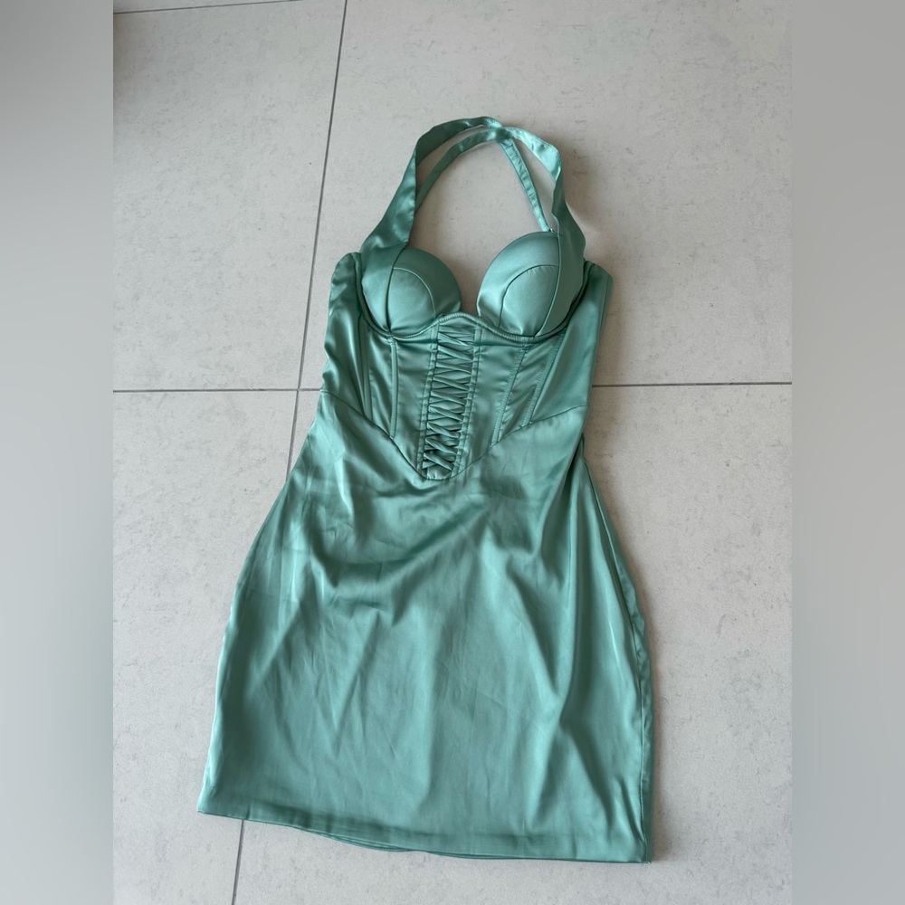 Oh Polly Mint Green Mini Dress (Us2)